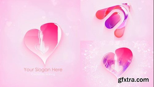 Videohive Colorful Valentine Logo Reveal 43407900