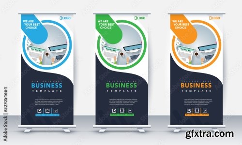 Roll Up Banner Stand Poster Brochure 2 23xAI