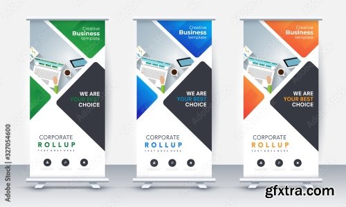 Roll Up Banner Stand Poster Brochure 2 23xAI