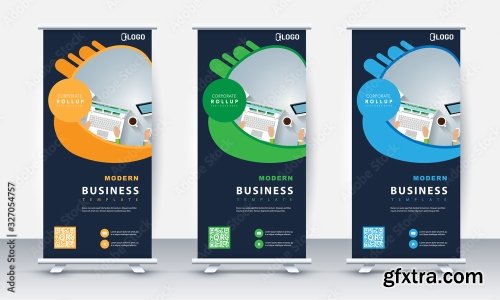 Roll Up Banner Stand Poster Brochure 2 23xAI