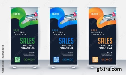 Roll Up Banner Stand Poster Brochure 2 23xAI