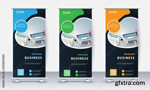 Roll Up Banner Stand Poster Brochure 2 23xAI