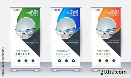 Roll Up Banner Stand Poster Brochure 2 23xAI