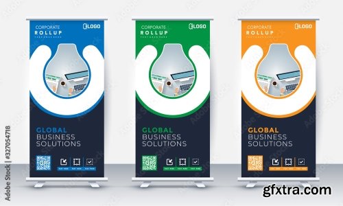 Roll Up Banner Stand Poster Brochure 2 23xAI