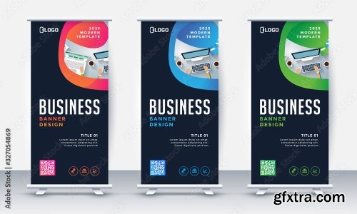 Roll Up Banner Stand Poster Brochure 2 23xAI