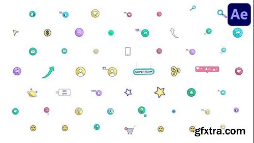 Videohive UI Icons Pack for After Effects 52529223