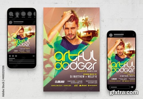 Music Dj And Nightclub Flyer 23 21xPSD