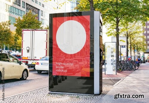 Advertising Billboard Street Mockup 6 17xPSD