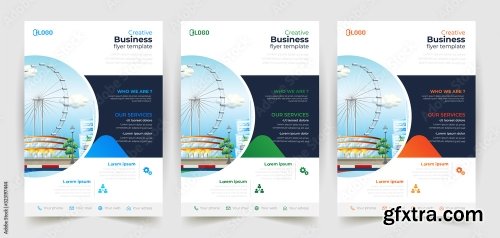 Business Flyer Template Design 21xAI