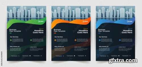 Business Flyer Template Design 21xAI