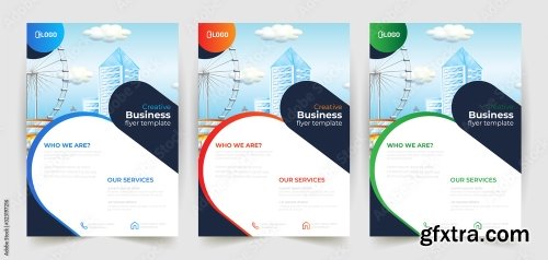 Business Flyer Template Design 21xAI