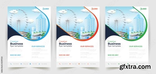 Business Flyer Template Design 21xAI