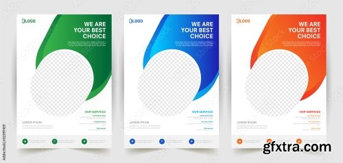 Business Flyer Template Design 21xAI