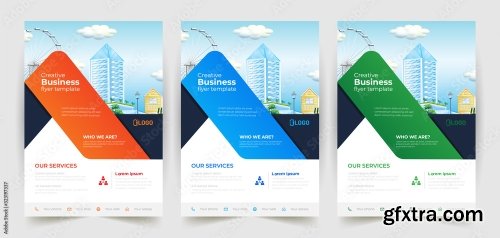 Business Flyer Template Design 21xAI