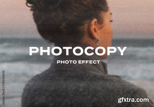 Photocopy Photo Effect Mockup 10xPSD