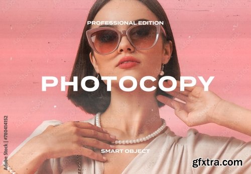 Photocopy Photo Effect Mockup 10xPSD