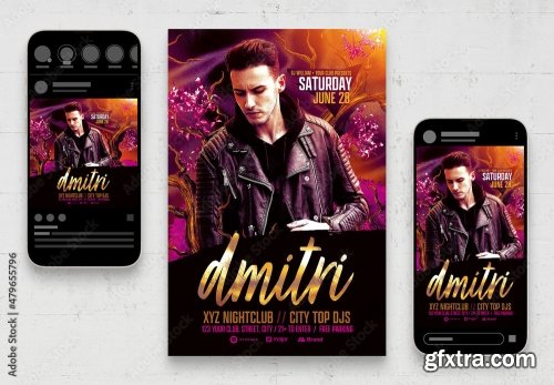 Music Dj And Nightclub Flyer 5 10xPSD