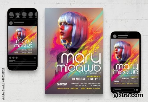 Music Dj And Nightclub Flyer 5 10xPSD