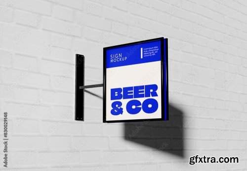 Sign Mockup 15xPSD