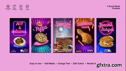 Videohive Instagram Food Stories 52604016