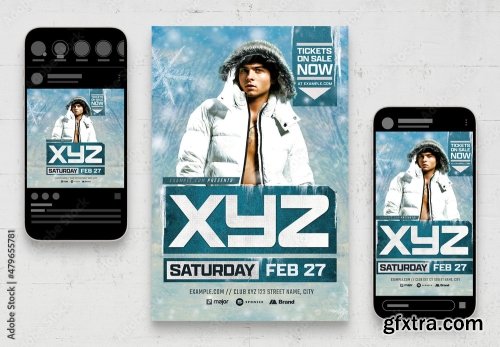 Music Dj And Nightclub Flyer 22 20xPSD