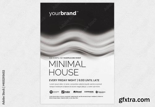 Music Dj And Nightclub Flyer 22 20xPSD