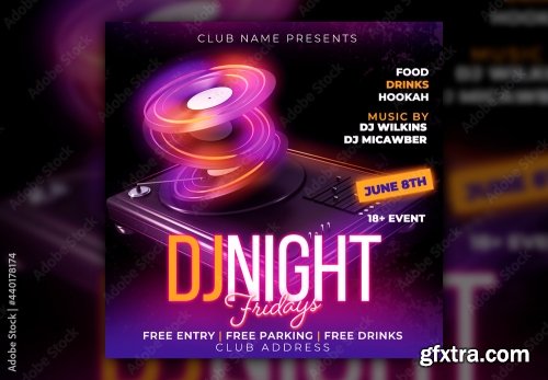 Music Dj And Nightclub Flyer 22 20xPSD