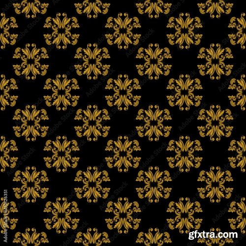 Hand Draw Decorative Background Pattern 11xAI