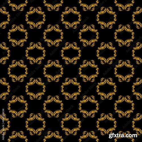 Hand Draw Decorative Background Pattern 11xAI