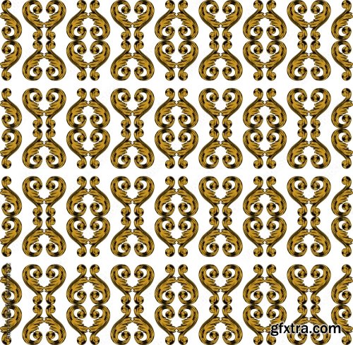 Hand Draw Decorative Background Pattern 11xAI