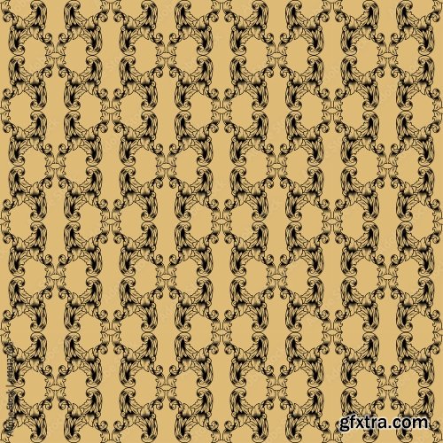 Hand Draw Decorative Background Pattern 11xAI