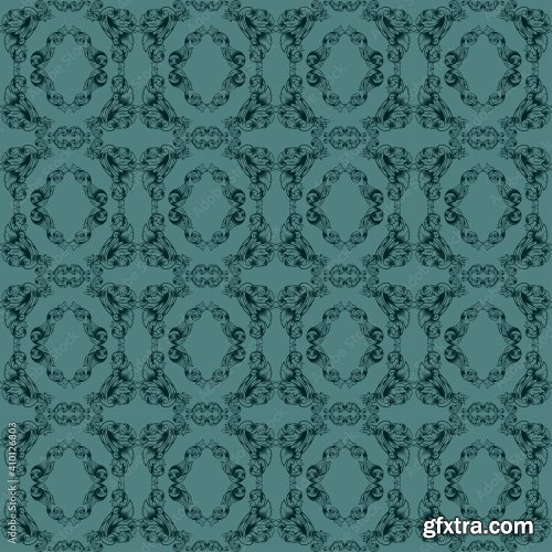 Hand Draw Decorative Background Pattern 11xAI