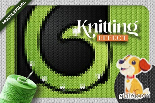 Knitting Effect Photoshop Action 7NP5VM8