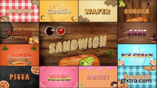 Videohive Food Text Effects 52620448