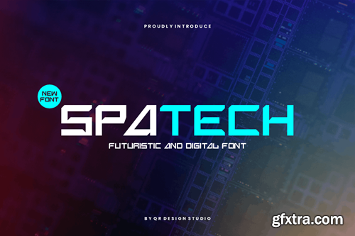 Spatech - Futuristic & Digital Font KXFZQ35