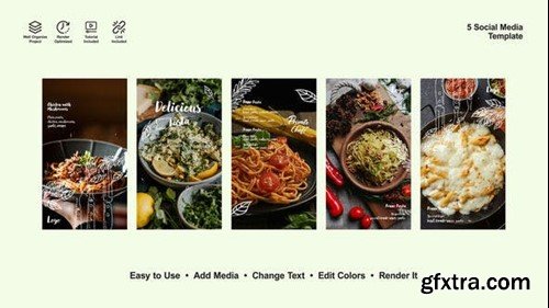 Videohive Pasta Instagram Stories 52604634