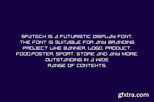 Spatech - Futuristic & Digital Font KXFZQ35