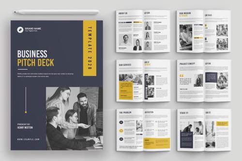 Project Pitch Deck Brochure Design