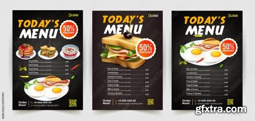 Fast Food Flyer Design Template 4 25xAI