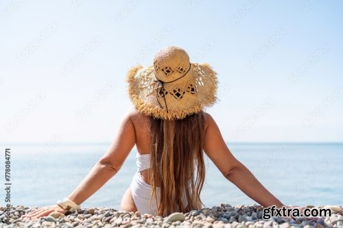 Beach Relaxation Woman 6xJPEG