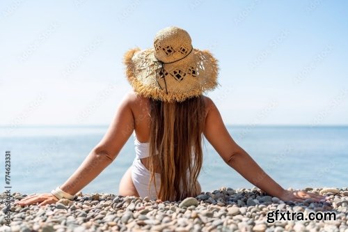 Beach Relaxation Woman 6xJPEG