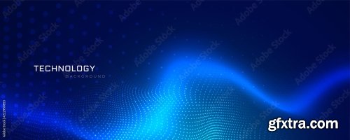 Abstract Technology Particles Mesh Background 6xAI