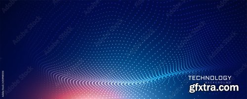 Abstract Technology Particles Mesh Background 6xAI