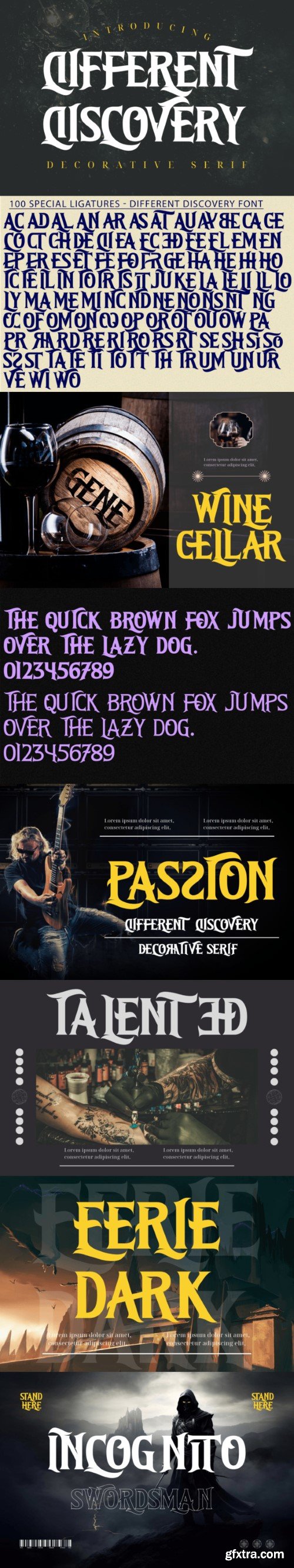 Different Discovery Font