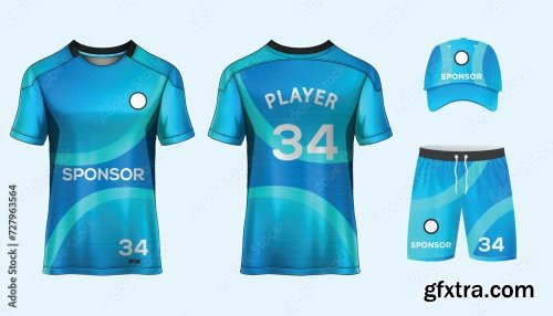 Soccer Jersey Mockup For Football Club 25xAI