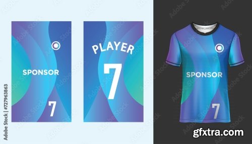 Soccer Jersey Mockup For Football Club 25xAI