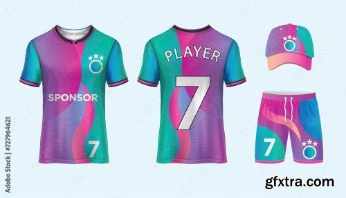 Soccer Jersey Mockup For Football Club 25xAI