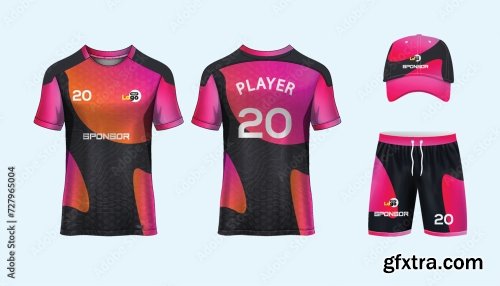 Soccer Jersey Mockup For Football Club 25xAI