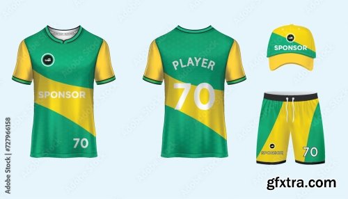 Soccer Jersey Mockup For Football Club 25xAI