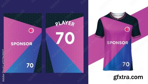 Soccer Jersey Mockup For Football Club 25xAI